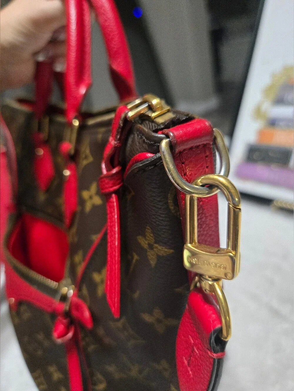 🔥 Louis Vuitton Monogram Tournelle PM Cerise 🔥